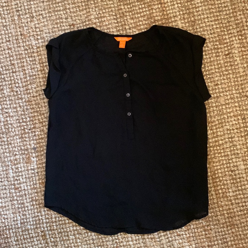 Joe Fresh sheer button down tee. Size m.